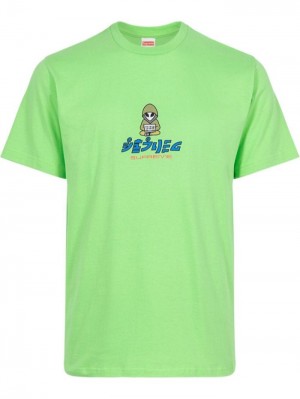 Supreme Alien Corta-sleeve Verdes | GLPN7564