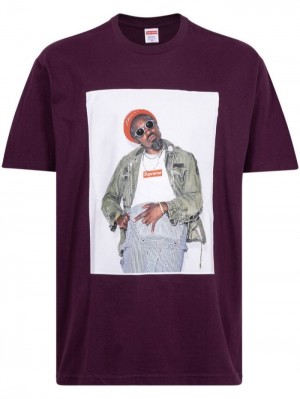 Supreme Andre 3000 Estampados-print Morados | AUEV1113