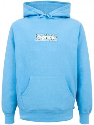 Supreme Bandana Box Logo Azules Claro | PRWT2456