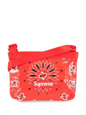 Supreme Bandana Tarp Side Bag Rojos | WKKV4200