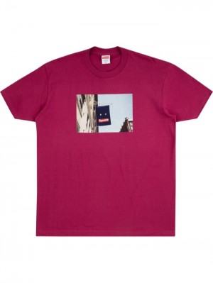 Supreme Banner Estampados-print Vino | KUQP9349