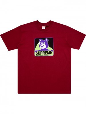 Supreme Bear Estampados-print Rojos Oscuro | YJYN0270