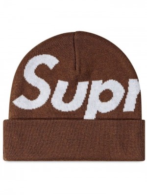 Supreme Big Logo De Punto Marrom | MVRZ4240