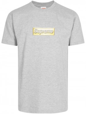 Supreme Bling Box Logo Grises Amarillos | ROQO0105