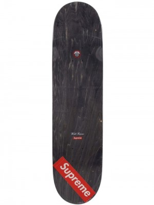 Supreme Bling Box Logo Skateboard Deck Neutrals | NBMB9587