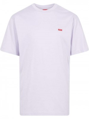 Supreme Box Logo Corta-sleeve Morados | DSJU6403