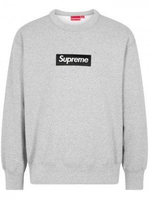Supreme Box Logo Crewneck Sweatshirt Grises | WYVW2013
