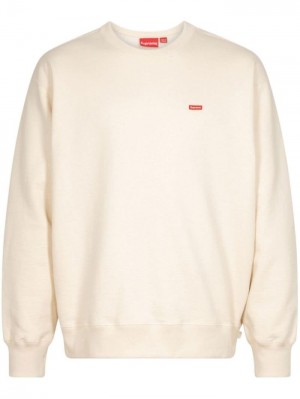 Supreme Box-logo Crewneck Seatshirt Neutrals | TJQC3674