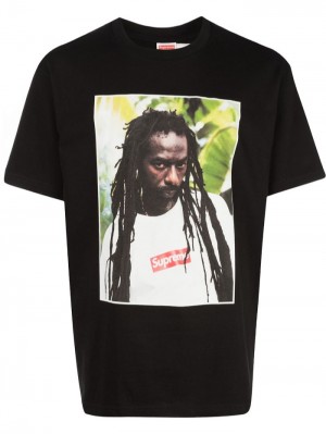 Supreme Buju Banton Crew Neck Negros | VKGD5388