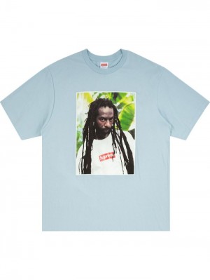 Supreme Buju Banton Photograph-print Azules | YNJB7763
