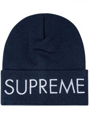 Supreme Capital Logo-embroidered Azules | OBGP2449