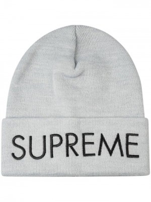Supreme Capital Logo-embroidered Grises | JVJV4618