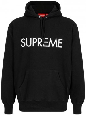 Supreme Capital Logo-print Negros | IUMB9988