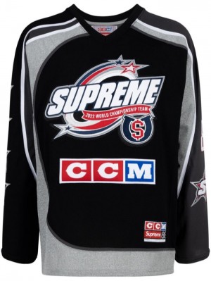 Supreme Ccm All Stars Hockey Jersey Negros | RLJE6448