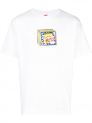 Supreme Cheese Estampados-print Blancos | UQUH2431