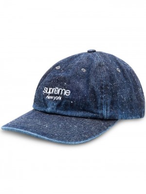 Supreme Classic Logo Denim Azules | HOUF7098