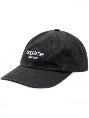 Supreme Classic Logo Denim Negros | HWJC5457