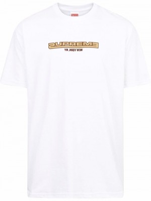 Supreme Connected Logo-print Blancos | EULQ9319