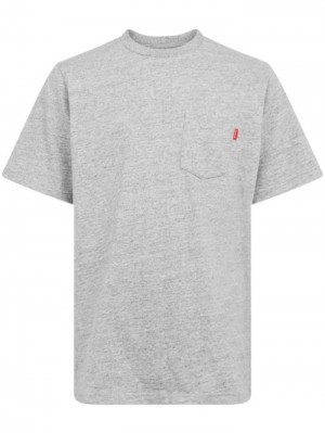 Supreme Corta-sleeve Pocket Grises | JAMQ7797