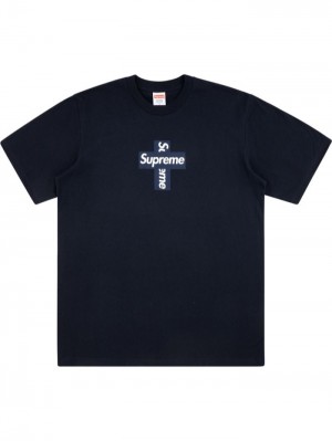 Supreme Cross Box Logo Azules | YGEL7970