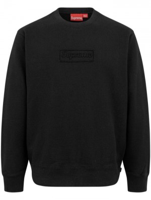 Supreme Cutout Logo Crewneck Negros | BYUI0903