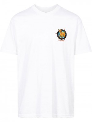 Supreme Deer Corta-sleeve Blancos | RXUP2982