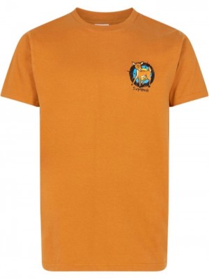 Supreme Deer Crew Neck Naranjas | VZUN2368
