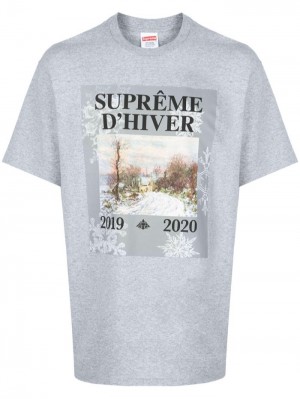 Supreme D'hiver Estampados-print Grises | YVBJ7259