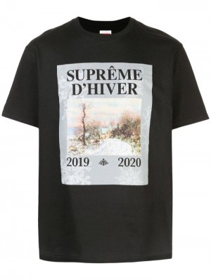 Supreme D'hiver Estampados-print Negros | LVRY4777