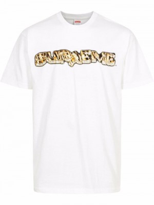 Supreme Diamond Logo-print Blancos | KRGF4646