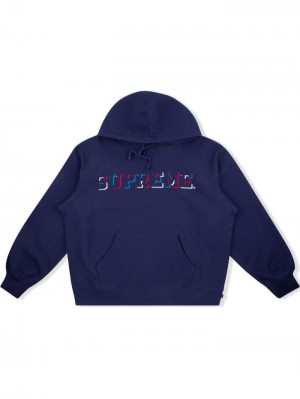 Supreme Drop Shadow Logo-print Azules | EXLY2048