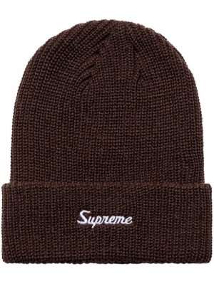 Supreme Embroidered-logo Marrom | AXNQ1620