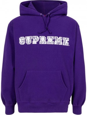 Supreme Encaje Logo Morados | ODHI3777
