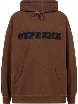 Supreme Encaje-detail Logo Marrom | MZLW8375