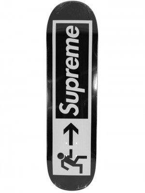 Supreme Exit Skateboard Deck Negros | PYQI8431