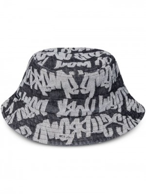 Supreme Fat Tip Jacquard Denim Bucket Negros | AFLN4400