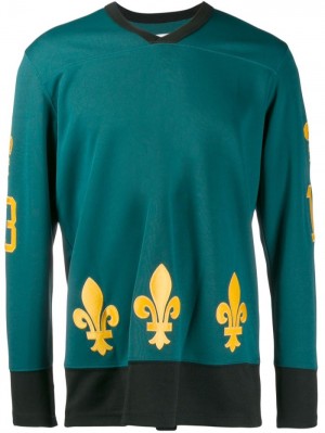 Supreme Fleur De Lis Hockey Top Verdes | NNJV4976