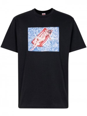 Supreme Float Tee Sneakers Negros | JGZE4576