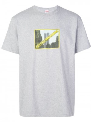 Supreme Greetings From Ny Estampados-print Grises | TXGF3931