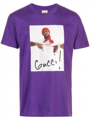 Supreme Gucci Mane Estampados-print Morados | KWRR1445