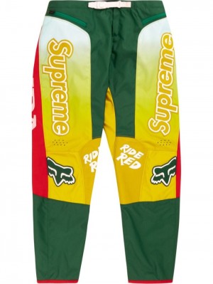 Supreme Honda Fox Carreras Moto Pista Pants Amarillos | JNER1944