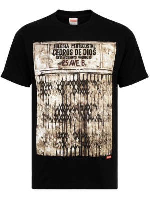 Supreme Iglesia Pentecostal Estampados-print Negros | FYAY7869