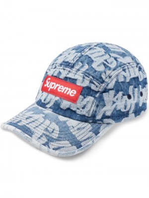 Supreme Jacquard Denim Camp Azules | TNYY7797