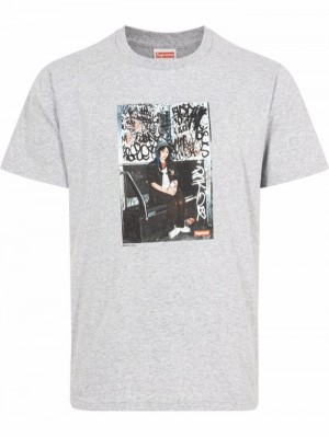 Supreme Lady Pink Crew Neck Grises | EWHT5031