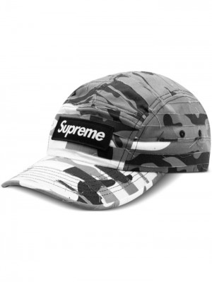 Supreme Layered Camouflage-pattern Camp Grises Blancos | TYXD3043