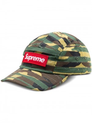Supreme Layered Camouflage-pattern Camp Verdes Marrom | VKXA7711