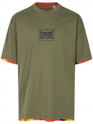 Supreme Layered Corta-sleeve Verdes | OXTO8835