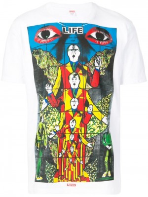 Supreme Life "Gilbert And George" Crew Neck Blancos | HBVR4499