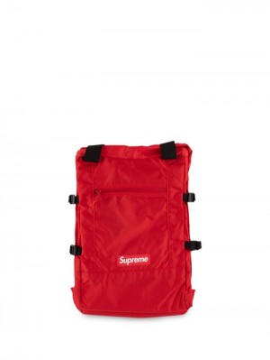 Supreme Logo Patch Tote Rojos | WOZO1360