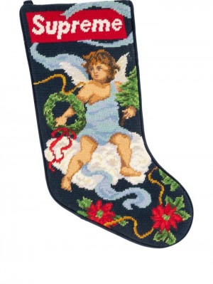 Supreme Logo-motif Christmas Stocking Azules | MHWU9629